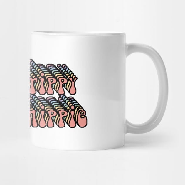 Stay Trippy Little Hippie Pastel Rainbow Design by Lauren Cude